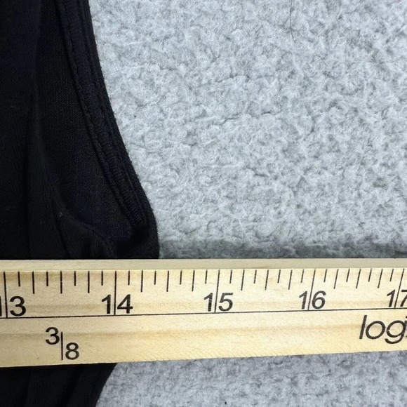 Gilli Dress womens XS black midi sleeveless gathered ruched drop waist flowy‎ - Picture 6 of 9